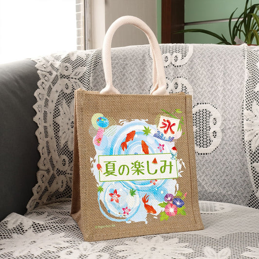 天然手工黃麻袋 美好生活系列 - 夏日之樂(小號)