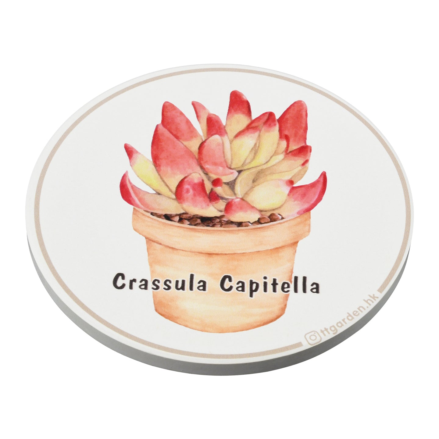 陶瓷吸水杯墊 - 火祭