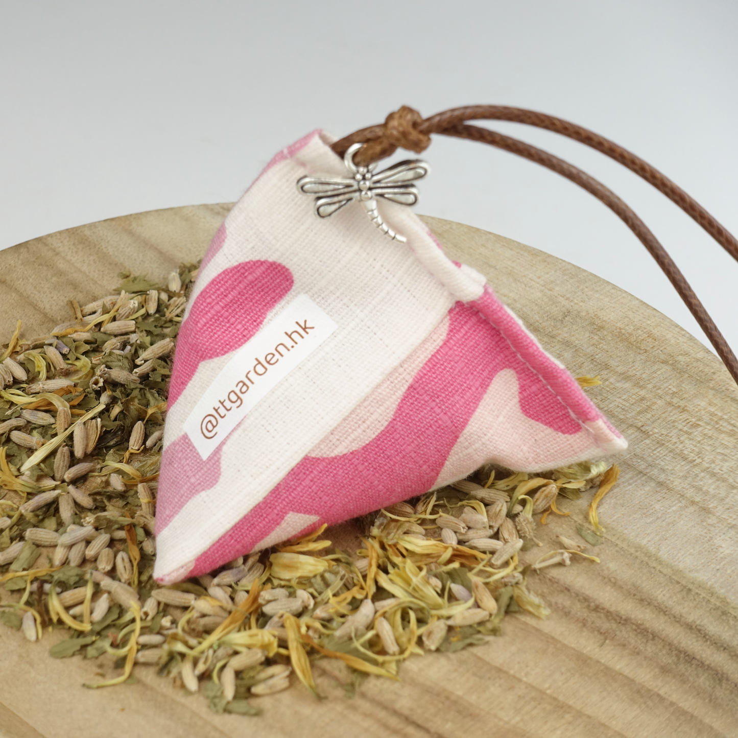 艾草香包 - 迷彩粉紅 蜻蜓款