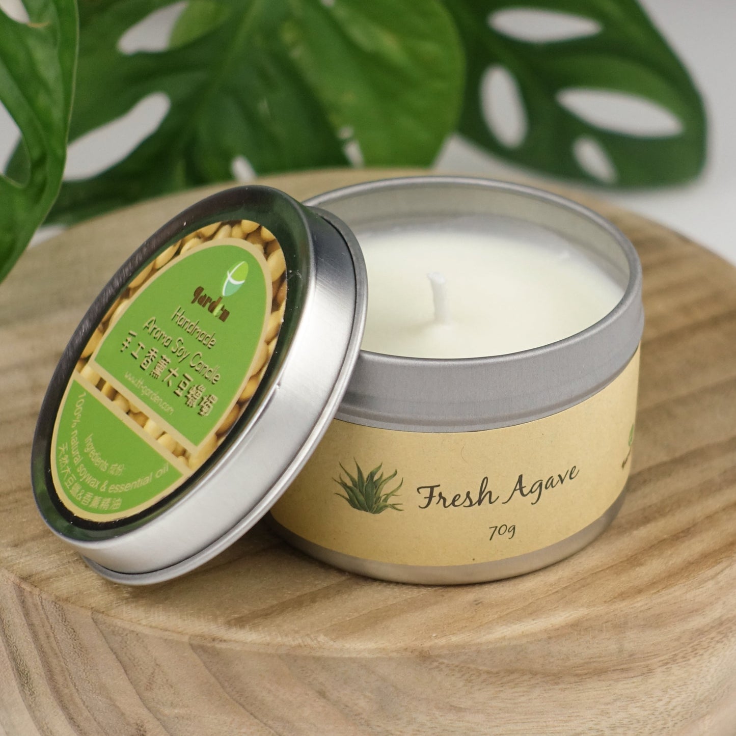 天然手工香薰大豆蠟燭 - Fresh Agave 70g