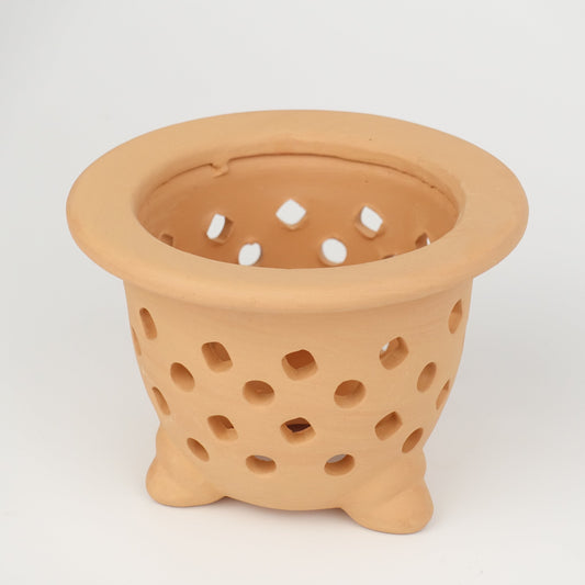 特色陶土盆 — 鏤空蘭花盆