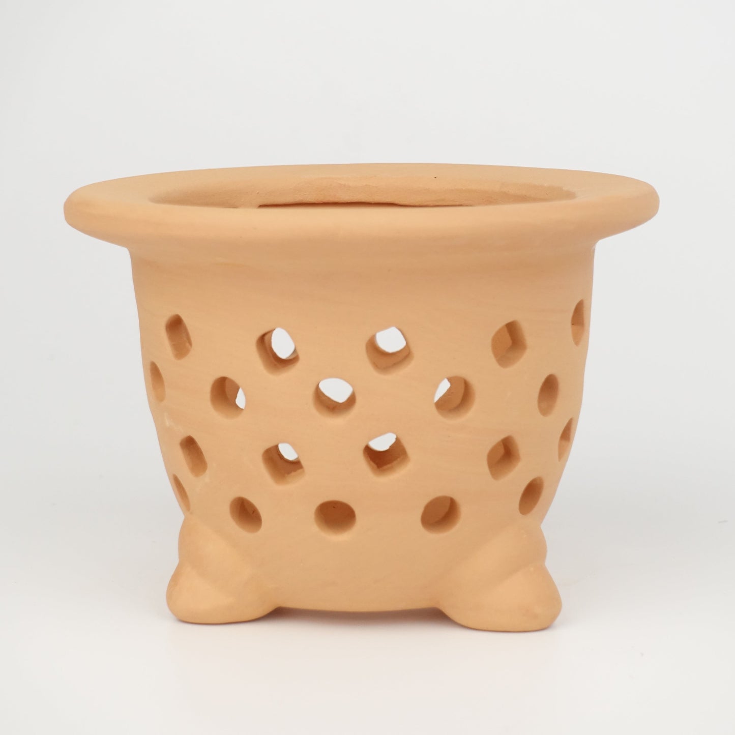 特色陶土盆 — 鏤空蘭花盆