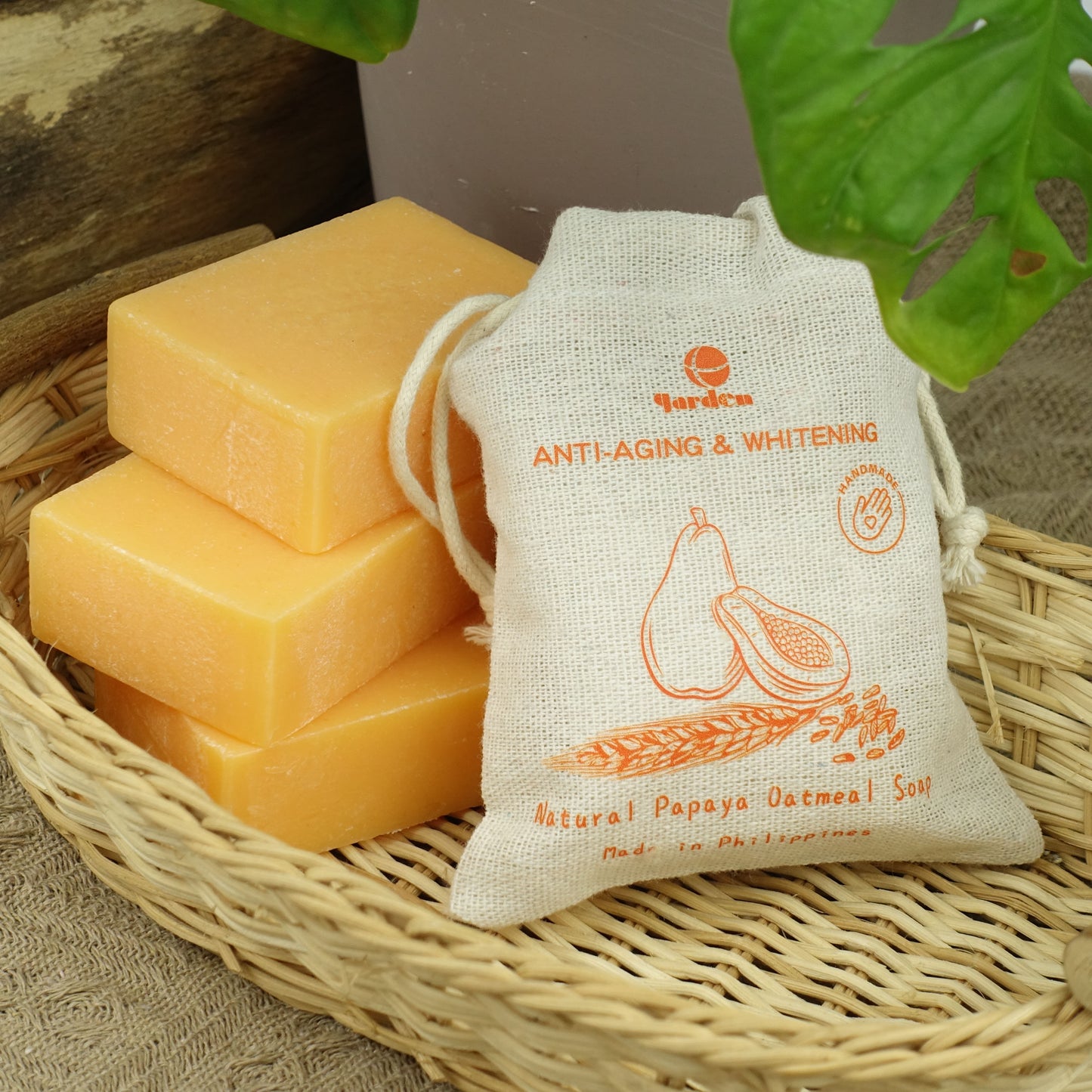 Natural Papaya Oatmeal Soap